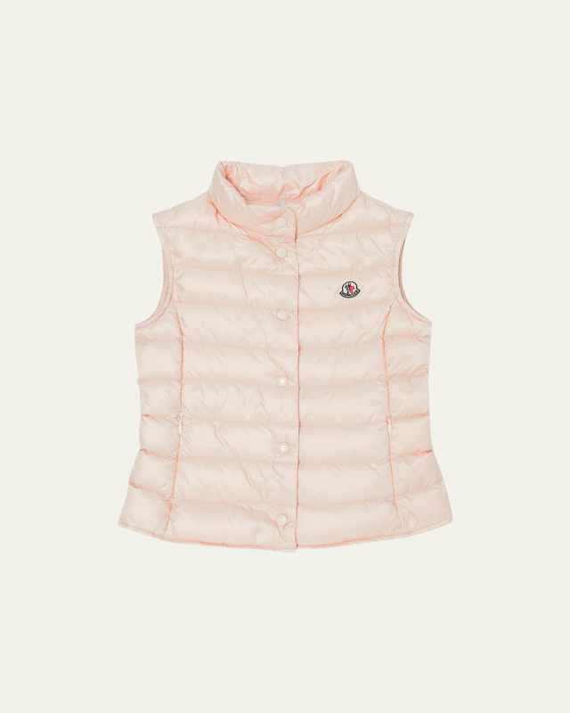 Girl's Liane Quilted Down Vest, Size 4-10